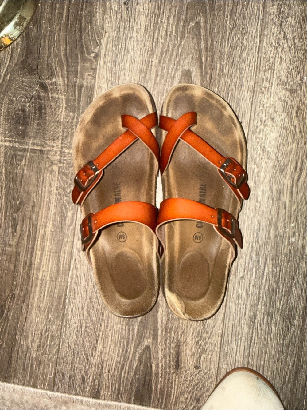 Cushionaire Women's Strappy Buckle Sandals Well Worn